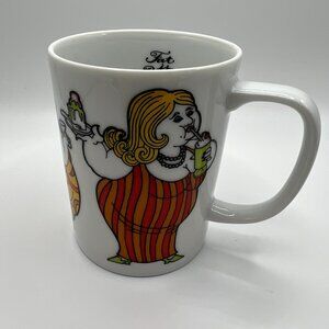 Fitz & Floyd Fat is Beautiful Coffee Mug Cup Curvy Women Body Positive‎